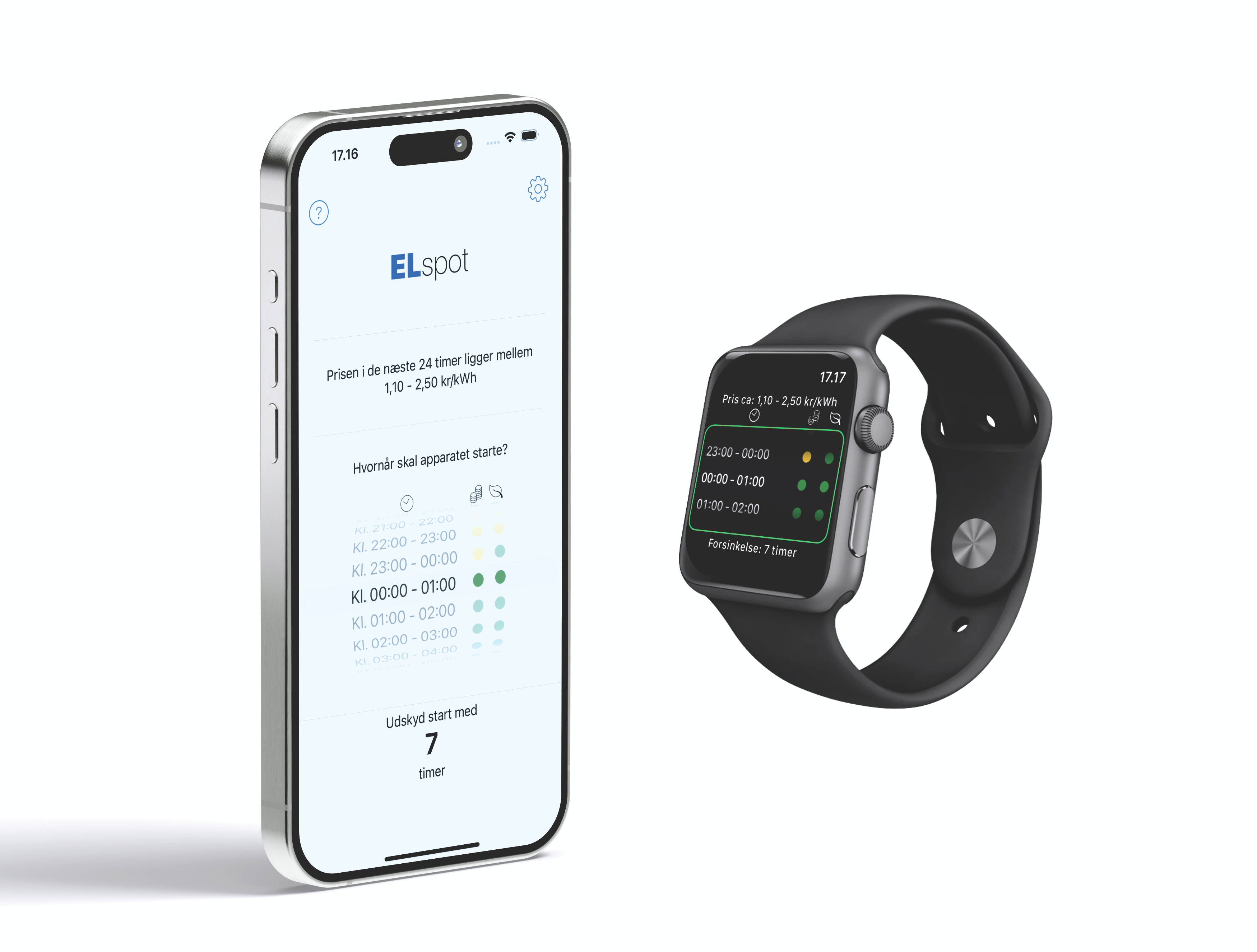 ELspot på iPhone og Apple Watch